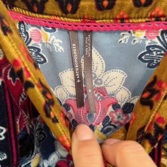 😍😍😍Velvet dress with adjustable straps from Anthropologie Size Medium - Picture 2 of 5